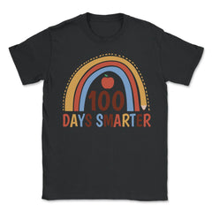 100 Days Smarter 100 Days of School Boho Rainbow Costume product - Unisex T-Shirt - Black
