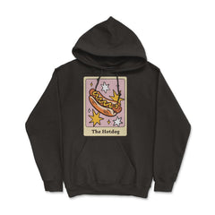 The Hot Dog Foodie Tarot Card Hot Dogs Lover Fortune Teller graphic - Hoodie - Black