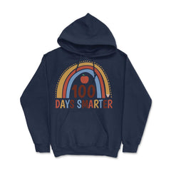 100 Days Smarter 100 Days of School Boho Rainbow Costume product - Hoodie - Navy