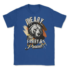 Bear Brotherhood Flag Bear Gay Pride print Unisex T-Shirt - Royal Blue