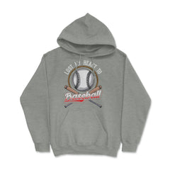 Baseball Lost My Heart to Baseball Lover Sporty Players product Hoodie - Grey Heather