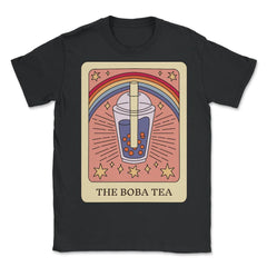 The Boba Tea Foodie Tarot Card Bubble Tea Lover design - Unisex T-Shirt - Black