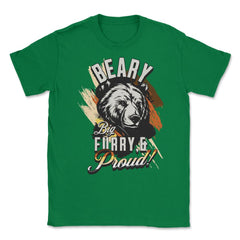 Bear Brotherhood Flag Bear Gay Pride print Unisex T-Shirt - Green