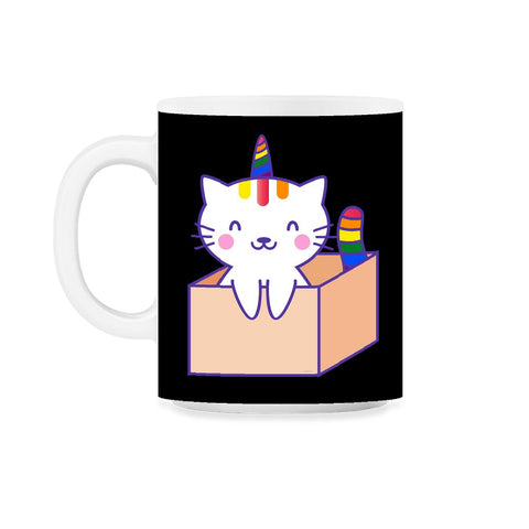 Caticorn Rainbow Gay Pride product 11oz Mug