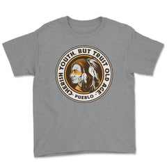 Chieftain Native American Tribal Chief Native Americans product Youth - Grey Heather