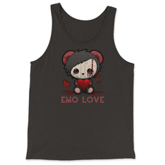 Chibi Emo Gothic Love Japanese Sad Anime Boy Emo Love graphic - Tank Top - Black