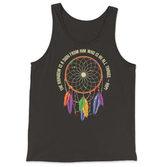 Dreamcatcher Native American Tribal Native Americans print - Tank Top - Black