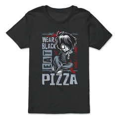 Wear Black Eat Pizza Emo Japanese Sad Anime Boy Emo product - Premium Youth Tee - Black