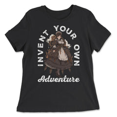 Steampunk Invent Your Own Adventure Steampunk Anime Girl product - Women's Relaxed Tee - Black