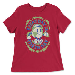 Every day is Earth Planet Day Retro 70’s Vintage product - Women's Relaxed Tee - Red