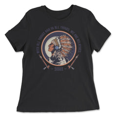 Chieftain Native American Tribal Chief Native Americans graphic - Women's Relaxed Tee - Black