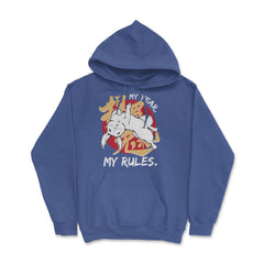 Middle Finger Rabbit Chinese New Year Rabbit Chinese design Hoodie - Royal Blue