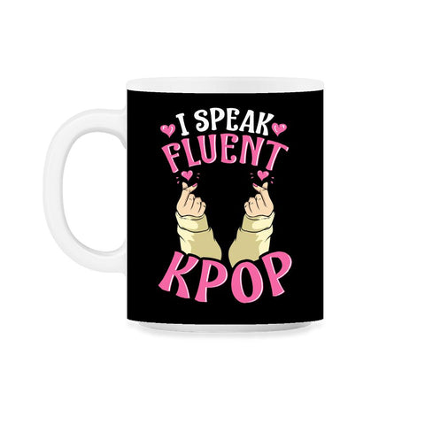 I speak Fluent K-Pop Korean Love Sign Fingers for Music Fans print