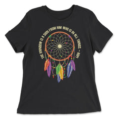 Dreamcatcher Native American Tribal Native Americans print - Women's Relaxed Tee - Black