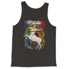 Gay Zodiac LGBTQ Zodiac Sign Sagittarius Rainbow Pride design - Tank Top - Black