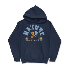 Nature is Our Only Future Environmental Awareness Earth Day design - Hoodie - Navy