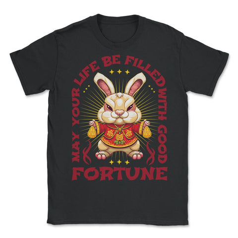 Chinese New Year of the Rabbit Chinese Aesthetic graphic - Unisex T-Shirt - Black