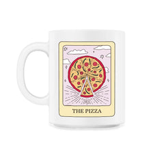 The Pizza Foodie Tarot Card Pizza Lover Fortune Teller graphic - 11oz Mug - White