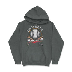 Baseball Lost My Heart to Baseball Lover Sporty Players product Hoodie - Dark Grey Heather