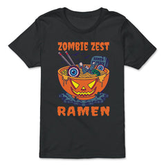 Zombie Zest Ramen Bowl Halloween Noodle Print product - Premium Youth Tee - Black