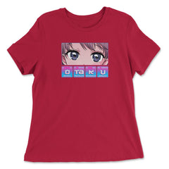 Funny Otaku Anime Periodic Table Elements Product design - Women's Relaxed Tee - Red