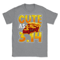Cute as Pi 3.14 Math Science Funny Pi Math graphic Unisex T-Shirt - Grey Heather