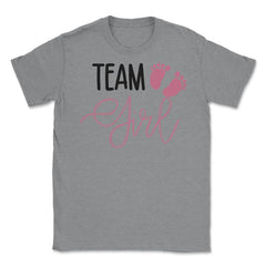Funny Team Girl Baby Shower Gender Reveal Announcement product Unisex - Grey Heather