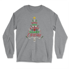 I Wish You a Very Scary Christmas Funny Kawaii Xmas Tree product - Long Sleeve T-Shirt - Grey Heather