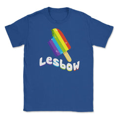 Lesbow Rainbow Ice cream Gay Pride Month t-shirt Shirt Tee Gift - Royal Blue