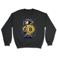 Bitcoin Astronaut Theme For Crypto Fans or Traders Gift product - Unisex Sweatshirt - Black