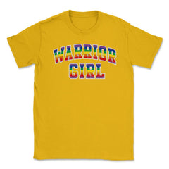 Warrior Girl Pride t-shirt Gay Pride Month Shirt Tee Gift Unisex - Gold