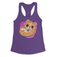 Boba Tea Bubble Tea Cute Kawaii Hamster Gift product Women's - Purple
