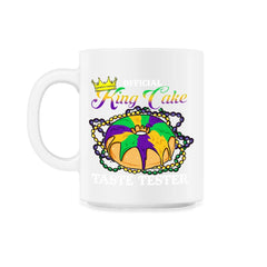 Mardi Gras Official King Cake Taste Tester Funny Gift graphic - 11oz Mug - White