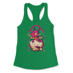 Hatched Baby Dragon Mythical Creature For Fantasy Fans print Women's - Kelly Green