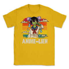 Halloween Cute Anime Alien Cosplay Manga Character Gift Unisex T-Shirt - Gold