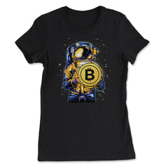 Bitcoin Astronaut Theme For Crypto Fans or Traders Gift product - Women's Tee - Black