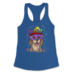 Mardi Gras Beagle with Jester hat & masquerade mask Funny product - Royal