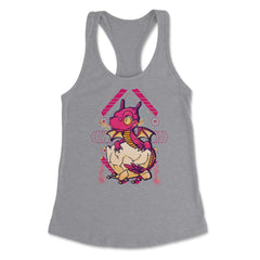 Hatched Baby Dragon Mythical Creature For Fantasy Fans print Women's - Heather Grey