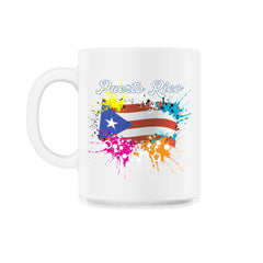 Puerto Rico Flag Vintage Style Boricua design by ASJ product - 11oz Mug - White