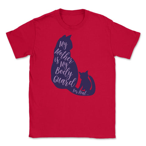 Mama Cat Unisex T-Shirt - Red