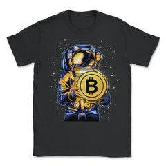 Bitcoin Astronaut Theme For Crypto Fans or Traders Gift product - Unisex T-Shirt - Black