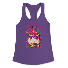 Hatched Baby Dragon Mythical Creature For Fantasy Fans print Women's - Purple
