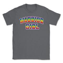 Warrior Girl Pride t-shirt Gay Pride Month Shirt Tee Gift Unisex - Smoke Grey