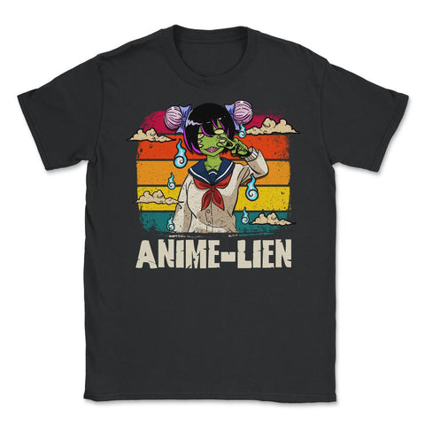 Halloween Cute Anime Alien Cosplay Manga Character Gift Unisex T-Shirt - Black