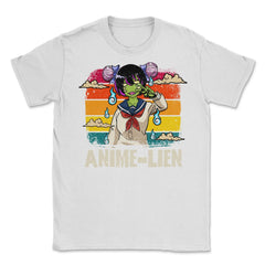 Halloween Cute Anime Alien Cosplay Manga Character Gift Unisex T-Shirt - White