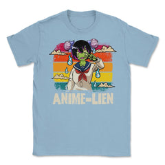 Halloween Cute Anime Alien Cosplay Manga Character Gift Unisex T-Shirt - Light Blue