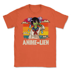 Halloween Cute Anime Alien Cosplay Manga Character Gift Unisex T-Shirt - Orange