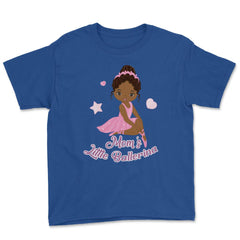 African American Ballerina Dancer Sitting in Pink Tutu product Youth - Royal Blue