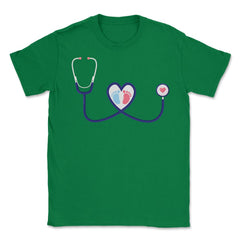 Funny Stethoscope NICU Nurse Labor And Delivery Nurse RN print Unisex - Green