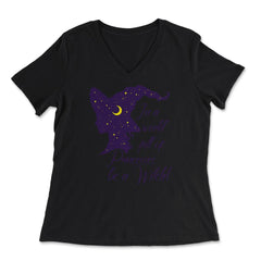 In a World Full of Princesses Be a Witch product - Women's V-Neck Tee - Black